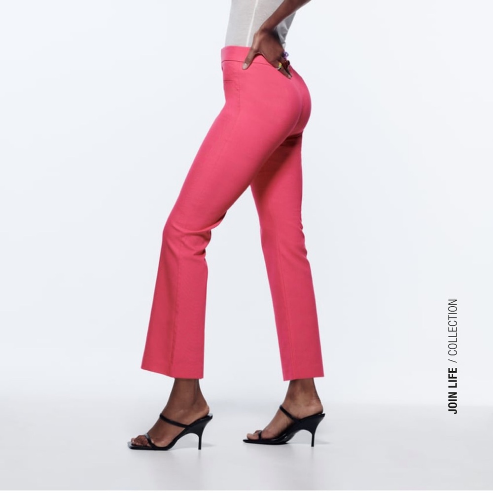 Zara mini flare trousers